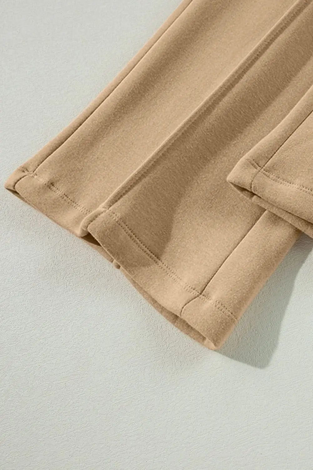 Trendy smoke gray wide leg pants - Love Salve